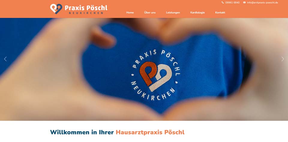 Agentur-Referenz: Website Arztpraxis Pöschl Neukirchen